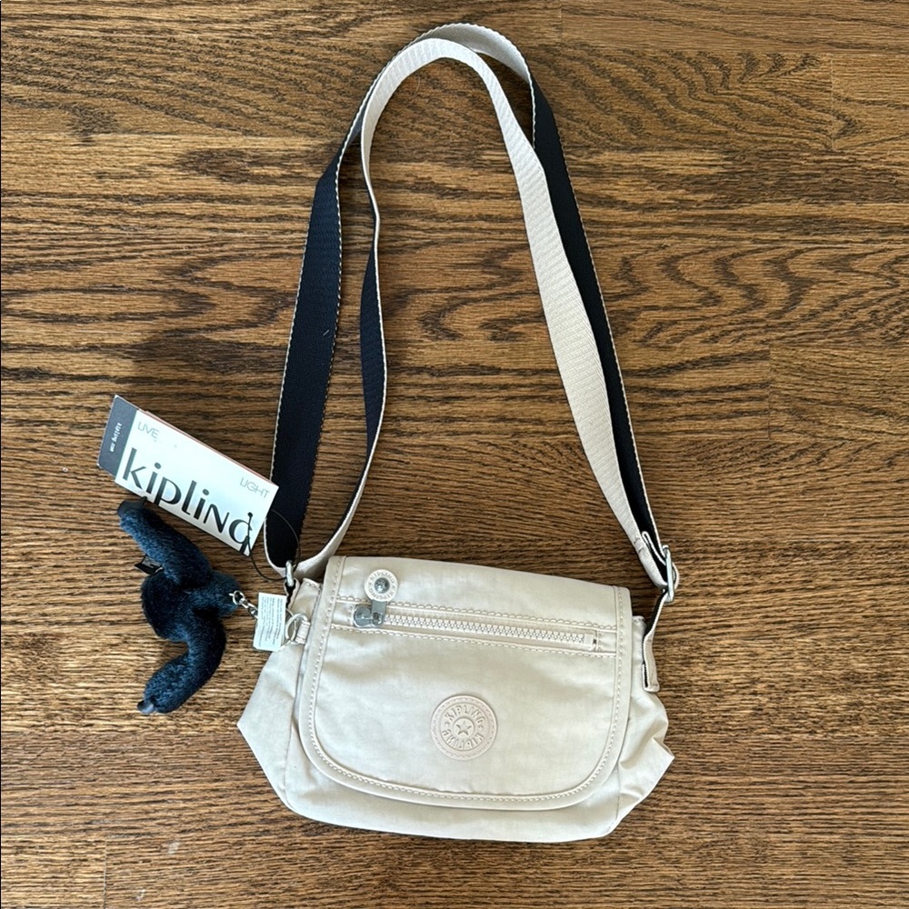 Kipling Women's Cream Crossbody Bag NWT